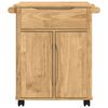 vidaXL Carrello da Cucina FLORO Marrone cerato 72,5 x 45 x 80 cm