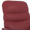 vidaXL Poltrona Alzapersona Rosso Vino Similpelle