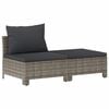 vidaXL Set Divani da Giardino 9 pz con Cuscini in Polyrattan Grigio