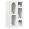 vidaXL Credenza Bianco Lucido 59 x 35 x 100,5 cm Legno multistrato