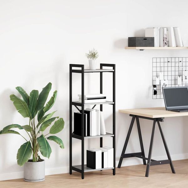 vidaXL Libreria Grigio sonoma 40 x 30 x 85 cm Legno multistrato