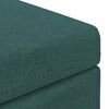 vidaXL Pouf Verde Scuro 41 x 41 x 40 cm Tessuto e Legno Ingegnerizzato