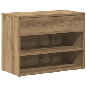 vidaXL Scarpiera Rovere Artigianale 60x30x45 cm in Legno Multistrato