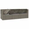 vidaXL Set Divani da Giardino 3 pz con Cuscini in Polyrattan Grigio