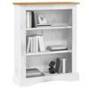 vidaXL Libreria a 3 Ripiani Pino Messicano Corona Bianco 81x29x100 cm