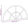 vidaXL Specchio da Parete Nero 60x30 cm Arco in Ferro