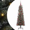 vidaXL Albero di Natale artificiale con 150 LED Verde 120 cm