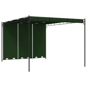 vidaXL Gazebo 4 x 3 x 2,3 m Verde Poliestere e Acciaio