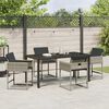 vidaXL Set da Pranzo per Giardino 5 pcs Grigio chiaro polyrattan