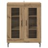 vidaXL Credenza Rovere artigianale 69,5 x 34 x 90 cm Legno multistrato