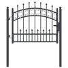 vidaXL Cancello con Punta a Lancia KAMPEN 103 x 75 cm Bloccabile