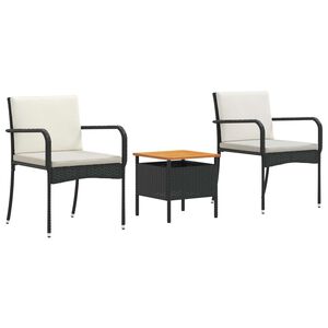 vidaXL Set da giardino con cuscino acciaio