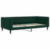 vidaXL Divano Letto Estraibile Cassetti Verde Scuro 100x200cm Velluto