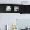 vidaXL Mobile da cucina 2 pcs Nero 40 x 31 x 40 cm Legno multistrato