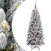 vidaXL Albero di Natale artificiale con 150 LED Bianco 150 cm
