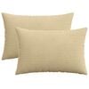 vidaXL Federa 2 pcs HEERLEN Verde Grigio 40 x 60 cm corduroy
