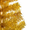 vidaXL Albero di Natale Preilluminato con Palline Oro 210 cm PET