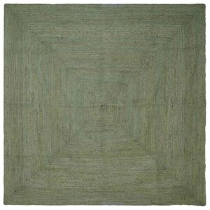 vidaXL Tappeti per area Quadrato Verde Oliva 300 x 300 cm Juta