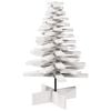 vidaXL Albero di Natale Decorativo Bianco 80 cm Legno Massello di Pino