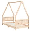 vidaXL Giroletto per Bambini 80x160 cm in Legno Massello di Pino