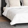 vidaXL Duvet Invernale con cuscino 3 pcs Bianco Microfibra