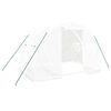 vidaXL Serra con Telaio in Acciaio Bianco 6 m&sup2; 3x2x2 m