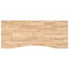 vidaXL Piano Scrivania 120x50x2,5 cm Rovere Massello Non Trattato