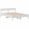 vidaXL Letto senza Materasso Bianco 140x190 cm Legno Massello di Pino