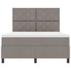 vidaXL Letto a molle con materasso con led Talpa 160 x 200 cm Tessuto