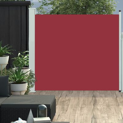 vidaXL Tenda Laterale Retrattile per Patio 170x300 cm Rosso