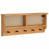 vidaXL Appendiabiti da Parete SANDNES 87x12x35 cm in Legno di Pino