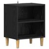 vidaXL Armadietto per letto Rovere Nero 40 x 30 x 50 cm
