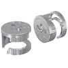 vidaXL Dadi con bloccaggio a cam 2 pz Argento 15 x 11,5 mm Metallo