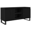 vidaXL Mobile TV 104 x 35 x 50 cm Rovere Nero Legno ingegnerizzato
