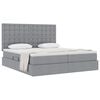 vidaXL Letto con Contenitore con materasso Grigio chiaro 180 x 200 cm