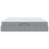 vidaXL Letto con contenitore e materasso Grigio chiaro 200 x 200 cm