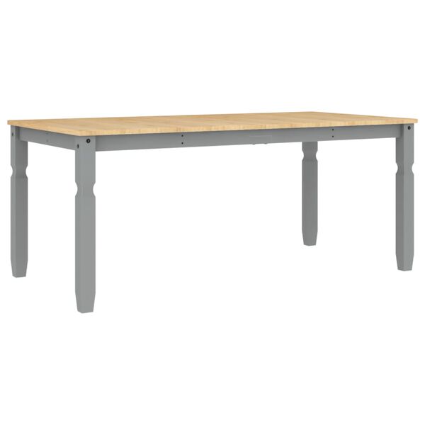 vidaXL Tavolo da Pranzo Corona 180x90x75 cm in Legno Massello di Pino