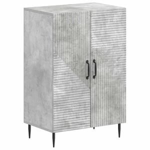 vidaXL Mobile per scarpe HAARLEM 59,5 x 39,5 x 89,5 cm Grigio Cemento