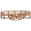 vidaXL Set di divani da esterno 5 pcs Naturale