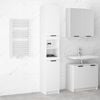 vidaXL Armadietto da Bagno Bianco 32x34x188,5 cm in Legno Multistrato