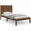 vidaXL Giroletto ambra Legno Massello di Pino 90x190cm Small Single