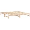 vidaXL Dormeuse Estraibile 2x(90x200) cm Legno Massello di Pino