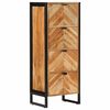 vidaXL Mobile da Bagno 40x30x100 cm Legno Massello di Acacia e Ferro
