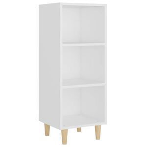 vidaXL Credenza Bianca 34,5x32,5x90 cm in Legno Multistrato