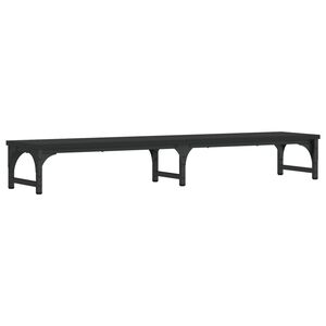 vidaXL Supporto per Monitor Nero 105x23x15,5 cm Legno Multistrato