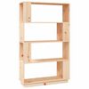 vidaXL Libreria/Divisorio 80x25x132 cm in Legno Massello di Pino