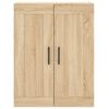 vidaXL Mobile a Parete Rovere Sonoma 69,5x34x90 cm Legno Multistrato
