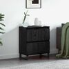 vidaXL Credenza Rovere Nero 60 x 35 x 70 cm