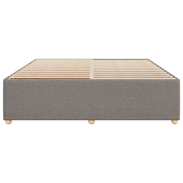 vidaXL Giroletto senza Materasso Tortora 200x200 cm in Tessuto