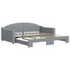 vidaXL Divano Letto con Letto Estraibile Grigio Chiaro 100x190 Tessuto